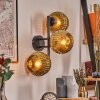 Ripoll globe light, wall light gold, 3-light sources