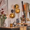 Ripoll globe light, wall light gold, 3-light sources