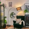 Soungou floor lamp, Arch lamps chrome, black, 1-light source, Fabric shade