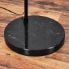 Bassagoda floor lamp, Arch lamps black, 1-light source, Fabric lampshade