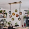 Ripoll hanging light, globe light, pendant light Ecru, black, 8-light sources