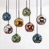Ripoll hanging light, globe light, pendant light Ecru, black, 8-light sources