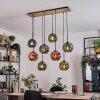 Ripoll hanging light, globe light, pendant light Ecru, black, 8-light sources