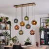 Ripoll hanging light, globe light, pendant light Ecru, black, 8-light sources