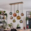 Ripoll hanging light, globe light, pendant light Ecru, black, 8-light sources