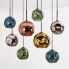 Ripoll hanging light, globe light, pendant light Ecru, black, 8-light sources