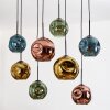 Ripoll hanging light, globe light, pendant light Ecru, black, 8-light sources
