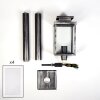 Tieva path light black, silver, 1-light source