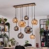 Ripoll hanging light, globe light, pendant light Ecru, black, 8-light sources