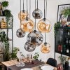 Ripoll hanging light, globe light, pendant light Ecru, black, 8-light sources