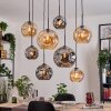 Ripoll hanging light, globe light, pendant light Ecru, black, 8-light sources