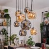 Ripoll hanging light, globe light, pendant light Ecru, black, 8-light sources