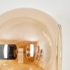 Koyoto globe light, wall light Amber, clear, 3-light sources
