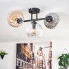 Gastor ceiling light, globe light Amber, clear, Smoke-coloured, 3-light sources