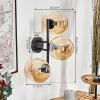 Gastor globe light, wall light Amber, 3-light sources