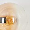 Gastor globe light, wall light Amber, clear, Smoke-coloured, 3-light sources