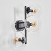 Gastor globe light, wall light clear, 3-light sources