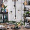 Ripoll hanging light, globe light, Cluster pendant lamp clear, 4-light sources