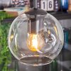 Ripoll hanging light, globe light, Cluster pendant lamp Amber, clear, Smoke-coloured, 4-light sources