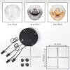Ripoll hanging light, globe light, Cluster pendant lamp Amber, clear, Smoke-coloured, 4-light sources