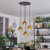 Ripoll hanging light, globe light, Cluster pendant lamp gold, clear, 4-light sources