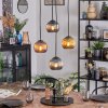Koyoto hanging light, globe light, Cluster pendant lamp blue, gold, coppery, 4-light sources