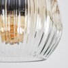 Ripoll hanging light, globe light, Cluster pendant lamp Amber, clear, 4-light sources