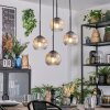 Ripoll hanging light, globe light, Cluster pendant lamp Amber, clear, 4-light sources