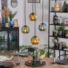 Ripoll hanging light, globe light, Cluster pendant lamp blue, gold, green, 4-light sources