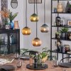 Koyoto hanging light, globe light, Cluster pendant lamp blue, gold, green, coppery, 4-light sources