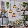 Koyoto hanging light, globe light, Cluster pendant lamp blue, gold, green, coppery, 4-light sources