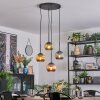 Koyoto hanging light, globe light, Cluster pendant lamp blue, gold, green, coppery, 4-light sources