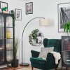 Bassagoda floor lamp, Arch lamps black, 1-light source, Fabric shade