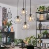 Ripoll hanging light, globe light, Cluster pendant lamp clear, 4-light sources