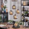 Ripoll hanging light, globe light, Cluster pendant lamp Smoke-coloured, 4-light sources