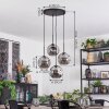 Ripoll hanging light, globe light, Cluster pendant lamp Smoke-coloured, 4-light sources