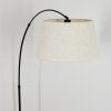 Bassagoda floor lamp, Arch lamps black, 1-light source, Fabric shade