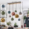 Ripoll hanging light, globe light, pendant light Ecru, black, 8-light sources