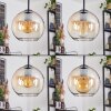 Koyoto hanging light, globe light, Cluster pendant lamp Amber, clear, 4-light sources