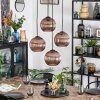 Koyoto hanging light, globe light, Cluster pendant lamp coppery, 4-light sources