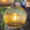 Koyoto hanging light, globe light, Cluster pendant lamp blue, gold, green, coppery, 4-light sources