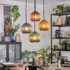 Koyoto hanging light, globe light, Cluster pendant lamp blue, gold, green, coppery, 4-light sources