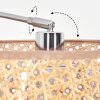 Barcos floor lamp, Arch lamps chrome, black, 1-light source, Fabric lampshade