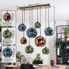 Ripoll hanging light, globe light, pendant light Ecru, black, 8-light sources