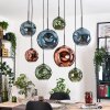 Ripoll hanging light, globe light, pendant light Ecru, black, 8-light sources