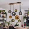 Ripoll hanging light, globe light, pendant light Ecru, black, 8-light sources
