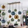 Ripoll hanging light, globe light, pendant light Ecru, black, 8-light sources