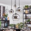 Koyoto globe light, Cluster pendant lamp clear, Smoke-coloured, 4-light sources