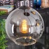 Koyoto globe light, Cluster pendant lamp clear, Smoke-coloured, 4-light sources