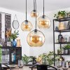 Koyoto globe light, Cluster pendant lamp Amber, 4-light sources
